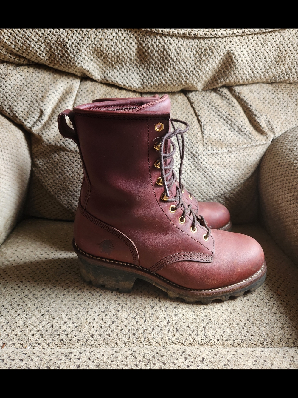 Hardly Worn Mens Chippewa Sz 8 1/2 Logger Boots